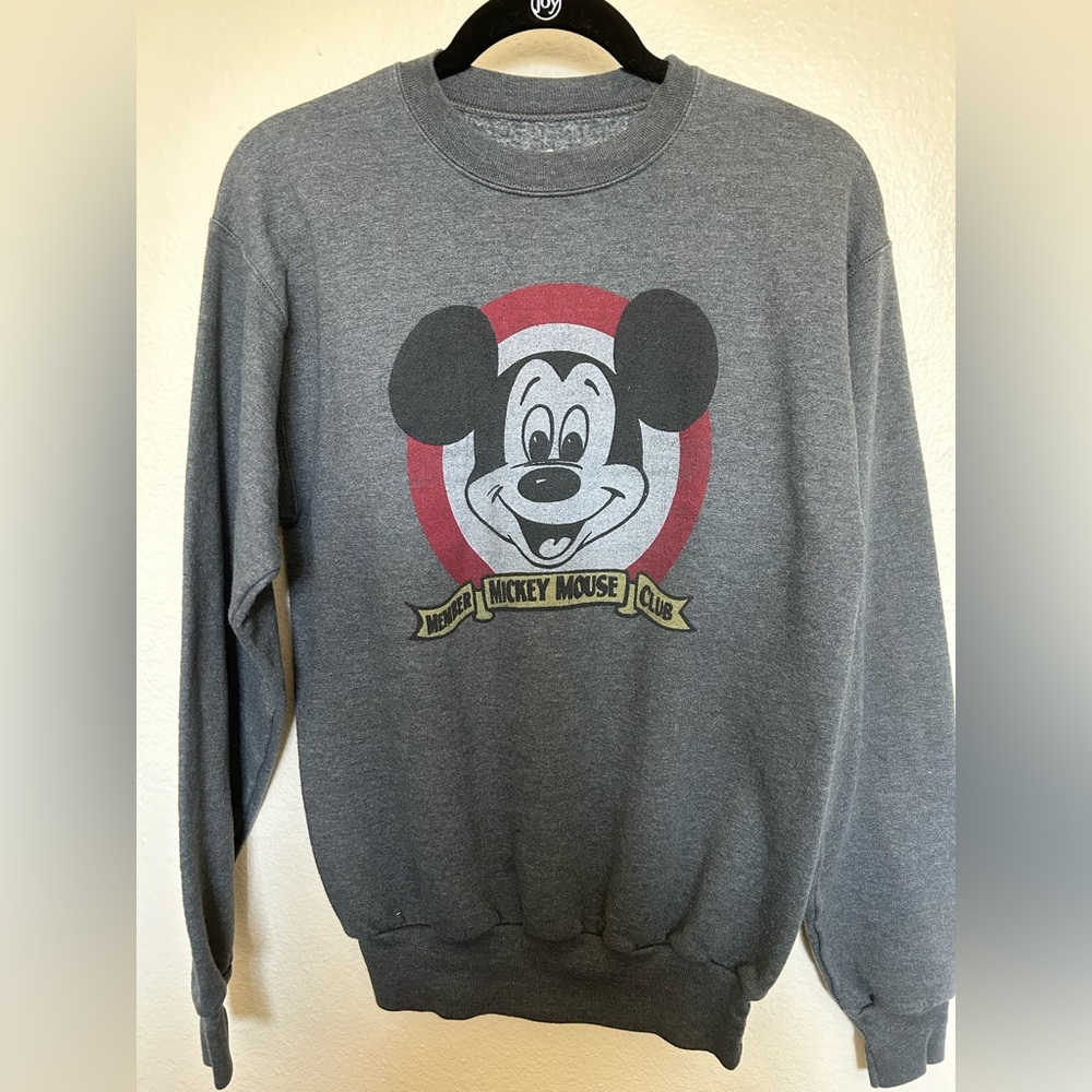Disney Mickey Mouse grey crew neck sweater. - Picture 4 of 5
